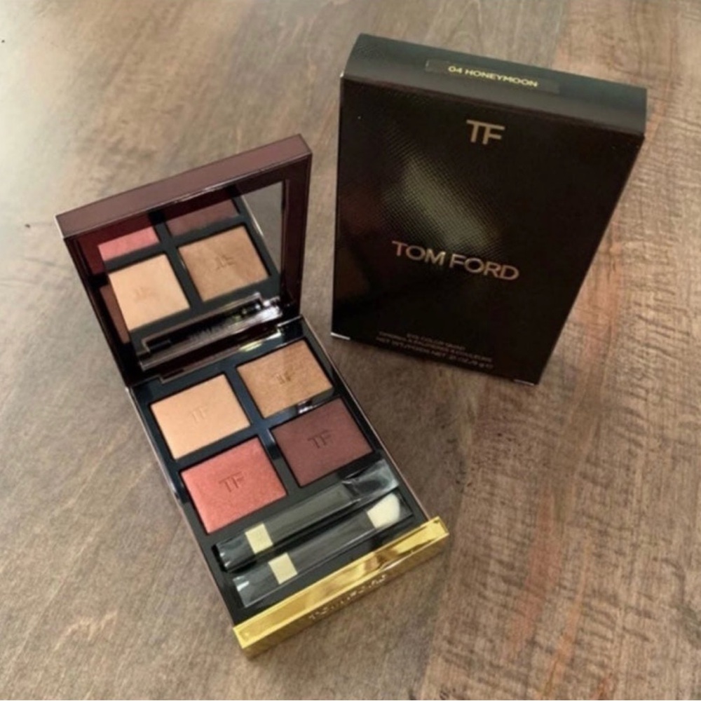 Tom Ford 04 Honeymoon Eyeshadow Quad Palette - Makeup Honey Moon Eye Shadow